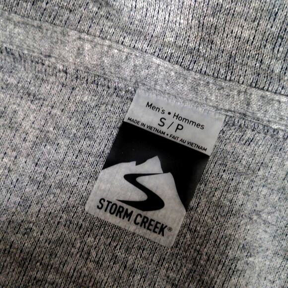 Storm Creek Waffle Weave Knit Pullover 1/4 Zip Sweatshirt Jacket Eco Men Small - Picture 10 of 10